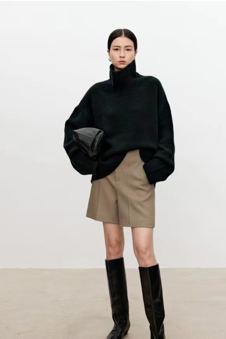 Vittoria - Elegante e accogliente: maglione da donna in lana spessa e calda