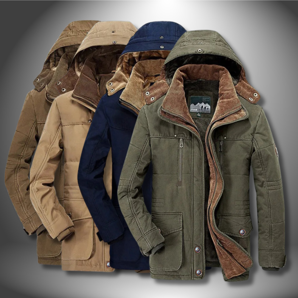 DAVIDE - Robusto cappotto invernale isolato con cappuccio