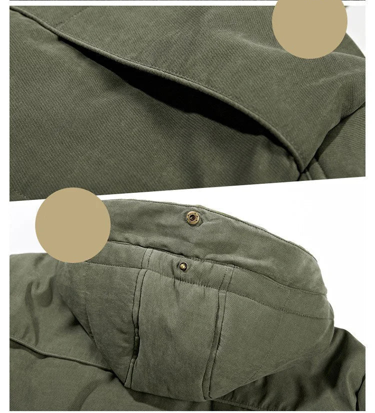 DAVIDE - Robusto cappotto invernale isolato con cappuccio