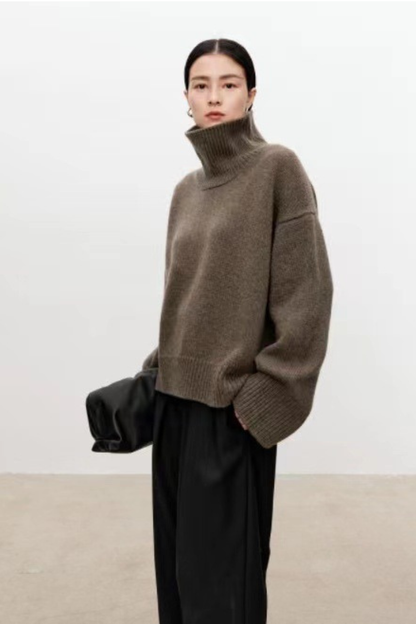 Vittoria - Elegante e accogliente: maglione da donna in lana spessa e calda