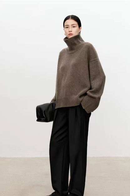 Vittoria - Elegante e accogliente: maglione da donna in lana spessa e calda