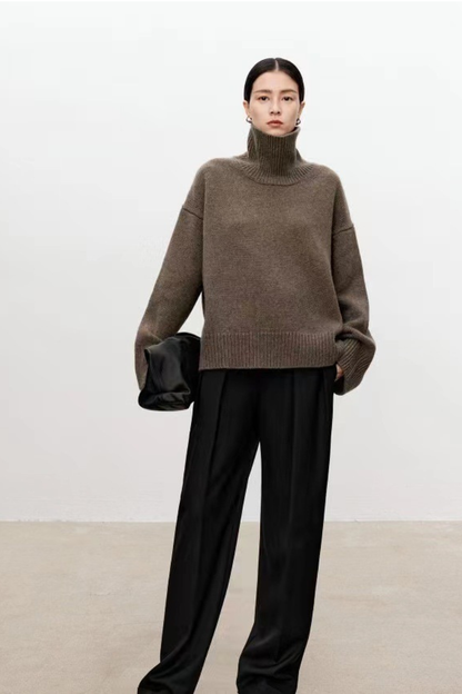 Vittoria - Elegante e accogliente: maglione da donna in lana spessa e calda