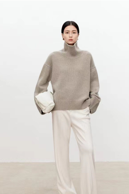 Vittoria - Elegante e accogliente: maglione da donna in lana spessa e calda