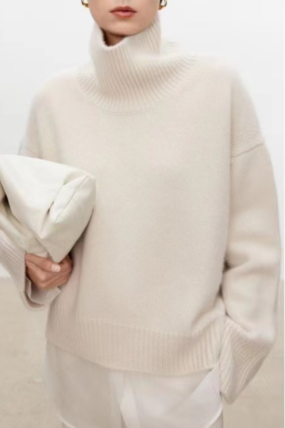 Vittoria - Elegante e accogliente: maglione da donna in lana spessa e calda