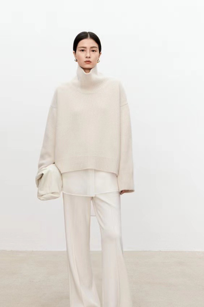 Vittoria - Elegante e accogliente: maglione da donna in lana spessa e calda