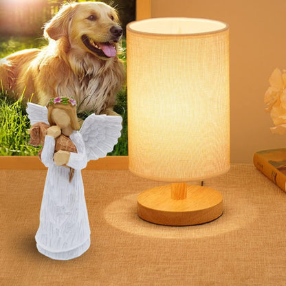 Set regalo commemorativo per cani con statuetta dell'angelo dell'amicizia e braccialetto Chakra Rainbow Bridge