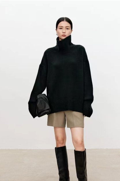 Vittoria - Elegante e accogliente: maglione da donna in lana spessa e calda