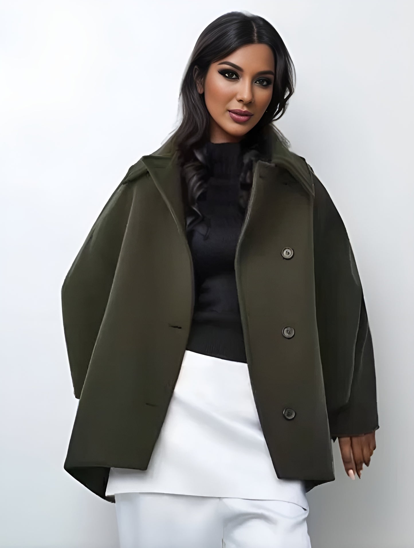 CARLA - Giacca oversize morbida in misto lana