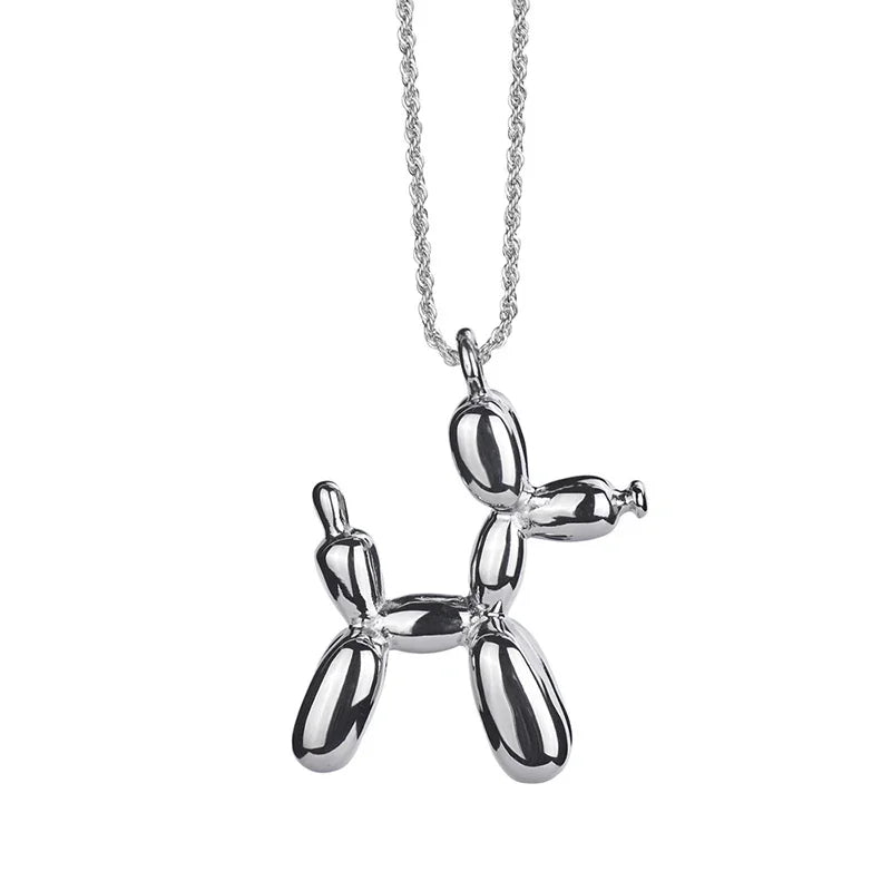 Collana Balloon Dog – Collana giocosa da donna con pendente a forma di animale in oro