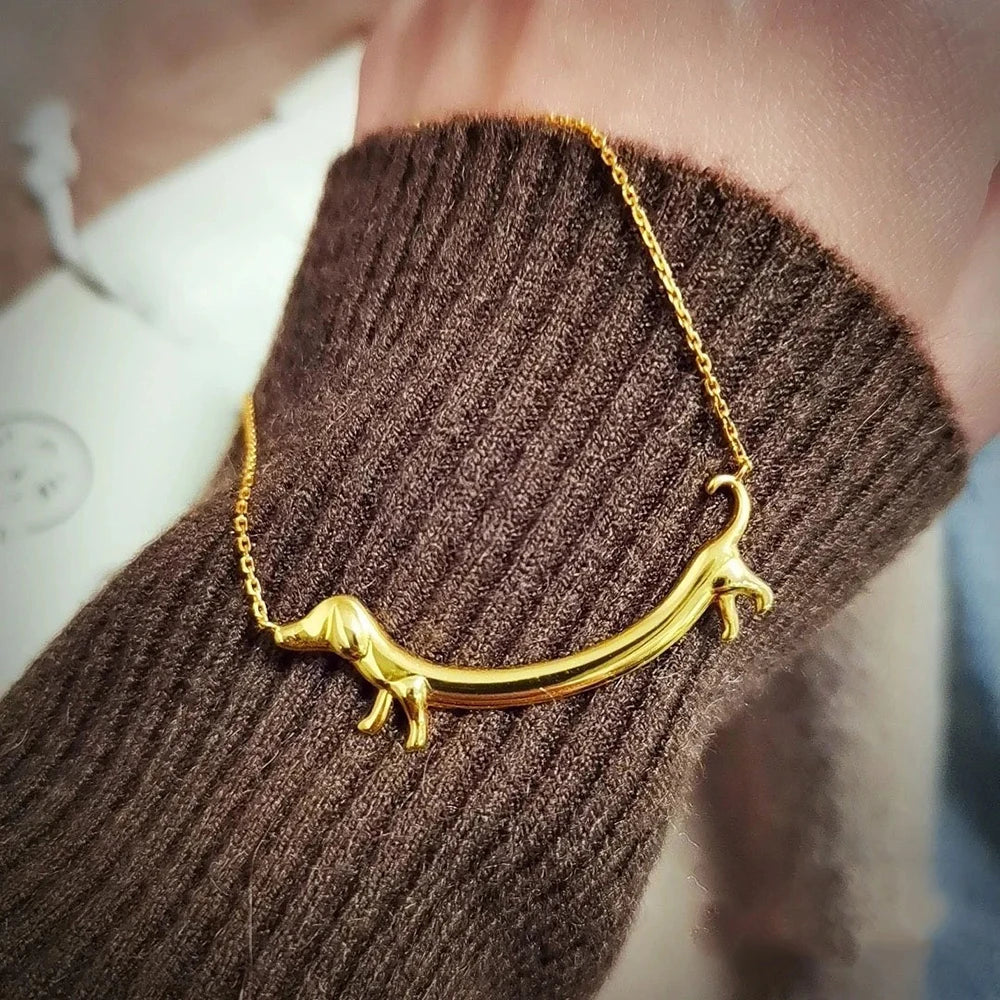 Collana con volpe dorata per donna