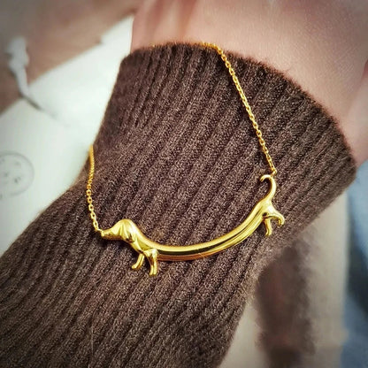 Collana con volpe dorata per donna