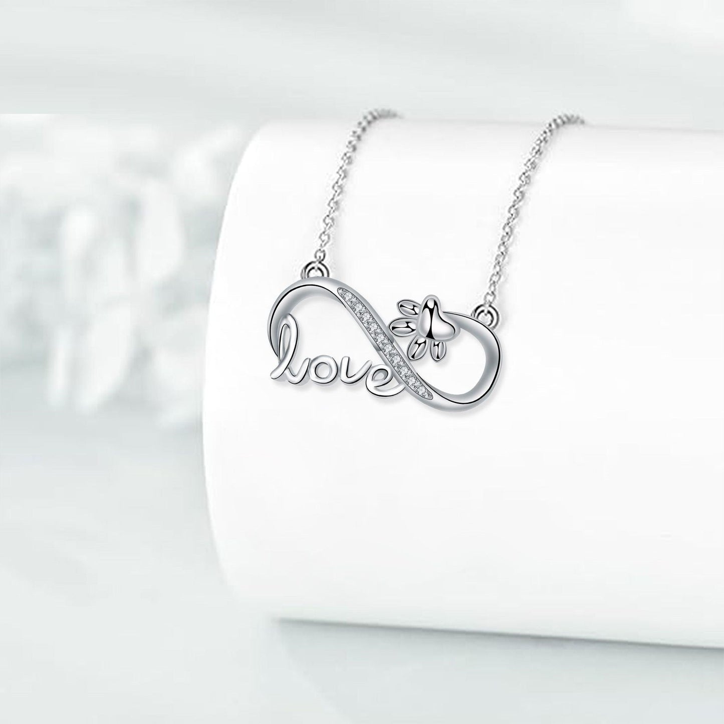 Per sempre connessi - Collana Paw Infinity Argento