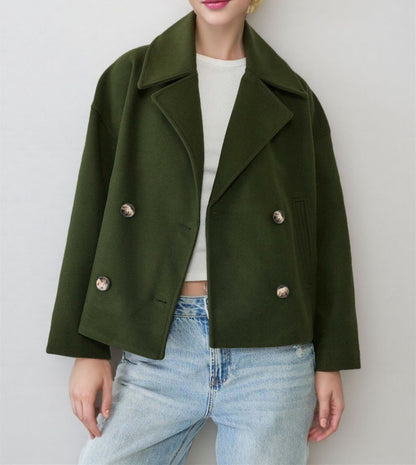 ALESSANDRA - Versatile cappotto corto a doppio bottone